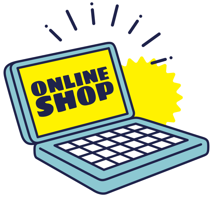 開いたノートパソコンのイラスト